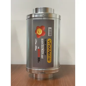 Ventilace VF Silver tlumič hluku 40 cm / průměr 20 cm/ příruba 125 mm