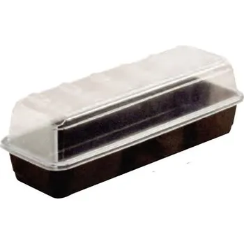 Minipařeniště Garland Narrow Black 37.5x13.5x12.5 cm, plastový pařníček