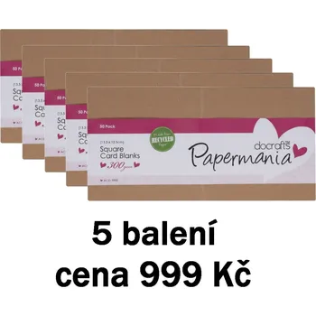 Obálka WEST DESIGN PRODUCTS LIMITED West Design 13,5 × 13,5 cm přání a obálky 250 ks (300 g/m2) kraft