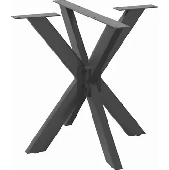 Konferenční stolek vidaXL Noha jídelního stolu ve tvaru pavouka 85 x 85 x (72-73) cm ocel [4013121] Barva: antracitová