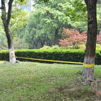 Fitness Slackline, 15 m x 50 mm, 150 kg, žlutá - 8718475562429