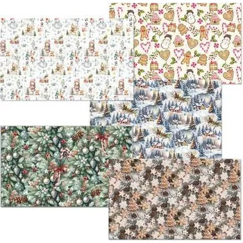 Balící papír ARGUS Balící papír STANDARD vánoční motiv arch 100x70 MIX box 80 rolí 09210012