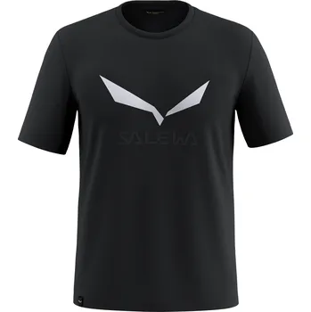 Pánské tričko Pánské triko Salewa Solidlogo Dri-Rel M S/S Tee Velikost: XXL / Barva: černá