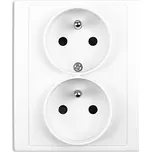 Elhard Dvojzásuvka Vera, matná, bílá