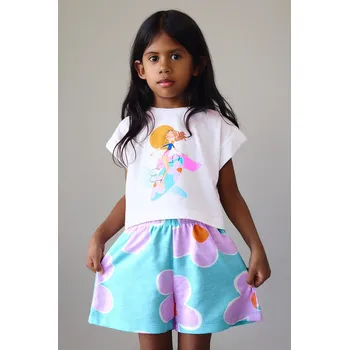 Oblečení a móda Dětská bavlněná souprava Mayoral 3234.6N.Mini.PPY2 modrá 50X, vel. 128