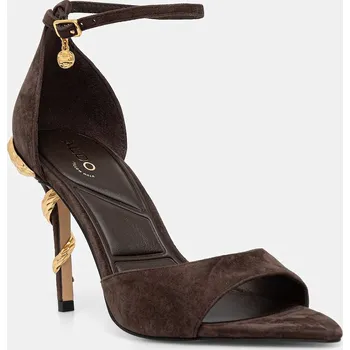 Dámské sandále Semišové sandály Aldo MEDEZA 14189997.MEDEZA hnědá 89X, EUR 41