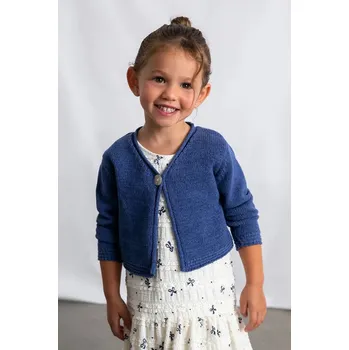 Dívčí svetr Dětský kardigan Mayoral 3384.6C.Mini.PPY2 námořnická modř 59X, vel. 92