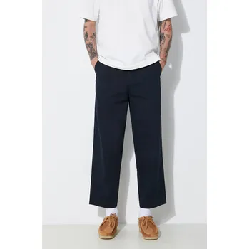 Pánské oblečení Bavlněné kalhoty Fred Perry Straight Leg Twill Trouser, 30, námořnická modř, 59X