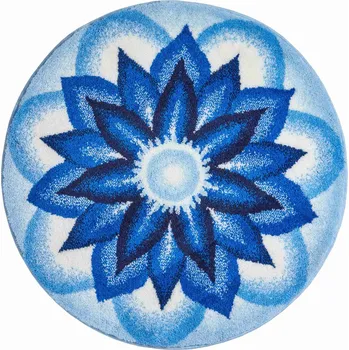 Koupelnová předložka GRUND Mandala předložka HEAVEN modrá Rozměr: ø 80 cm