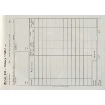 Doklad dodací list - daňový A5, 50l /ET130/