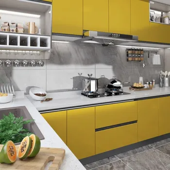 Tapeta Samolepící tapeta na nábytek zlatá vysoký lesk 500 x 90 cm PVC - 8720286224960