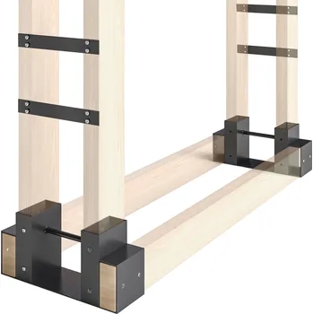 Nastavitelný stojan na dřevo | černý