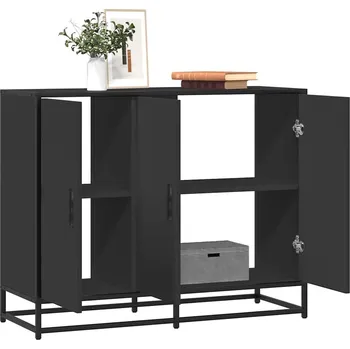 Příborník do zásuvky Příborník černý 94x35x76 cm kompozitní dřevo - 8721102840630