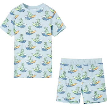 Chlapecké pyžamo Dětské pyžamo s krátkým rukávem světle modré 140 - 8721012014343