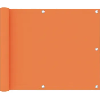 Markýza Balkónová zástěna oranžová 75 x 300 cm oxfordská látka - 8720286118450