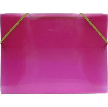 Archivační box Desky 3 klopy s gumou Europen A4 červené