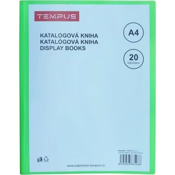 Katalogová kniha Tempus 20 listů zelená