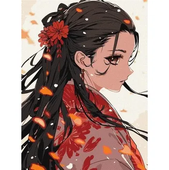 Set školních potřeb Malowanie po numerach - Podziwiając piękno 30x40cm