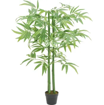 umělá květina Umělý bambus 384 listů 120 cm zelený - 8721012137554