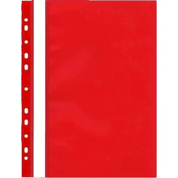 Rychlovazač s euroděrováním A4, červený