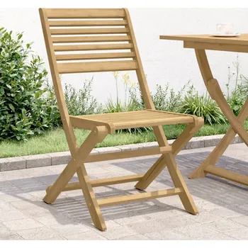 Skládací zahradní židle 2 ks 48,5 x 61,5 x 87 cm masivní akácie - 8721012448384
