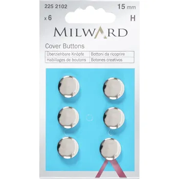 Knoflík Milward Knoflíky na potahování 15 mm - sada 6 ks