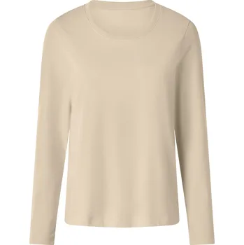 esmara® Dámské triko s dlouhými rukávy s BIO bavlnou (béžová, XS(32/34))