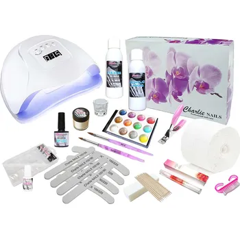 Startovací sada na Akrylové nehty XXL120W na tipy - bílá