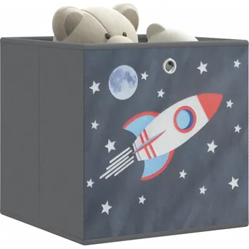 Úložný box Skládací úložné boxy 10 ks šedé 32x32x32 cm netkaná textilie - 8721158398338