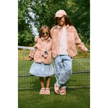 Chlapecká bunda Dětská bunda Liewood Nolan Pile Jacket LW19877.G.PPY2 růžová 39X, vel. 116