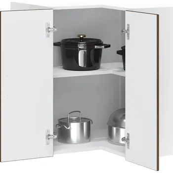 Kuchyňská skříňka Kuchyňská nástěnná rohová skříňka "Kalmar" hnědý dub kompozitní - 8721158419705