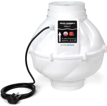 potrubní ventilátor PrimaKlima Prima Klima Whisperblower 150-160 mm - 1000 m3/h, jednorychlostní ventilátor