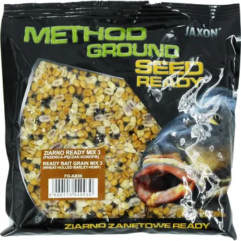 Návnadová surovina Jaxon zrno ground ready mix 3 0,5 kg