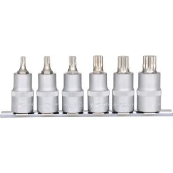 KS Tools Souprava nástrčných ořechů s bitem 1/2", profil XZN, 6dílná, M5–M14 911.1349