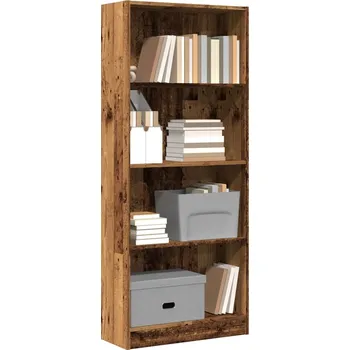 Knihovna Knihovna old wood 60 x 24 x 143 cm kompozitní dřevo - 8721158507273