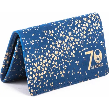 Pouzdro Sekonic 70th Anniversary na karty, látkové modré