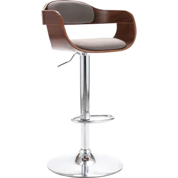 Barová židle Barová židle překližka a taupe textil - 8719883795928