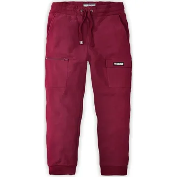 Pánské kalhoty Tepláky Thor Steinar Tystnar bordeaux Barva: Bordo, Velikost: XXXL