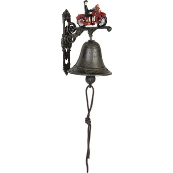 Domovní zvonek Litinový zvonek s motorkou - 13x10x16 cm