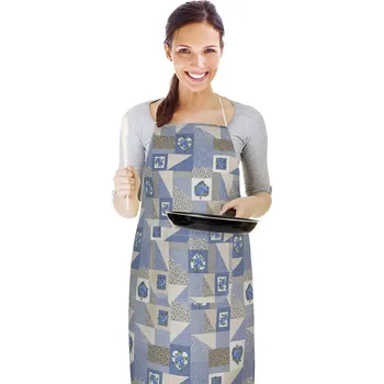 Kuchyňská zástěra Bellatex Kuchyňská zástěra EMA Patchwork modrá, 67 x 84 cm