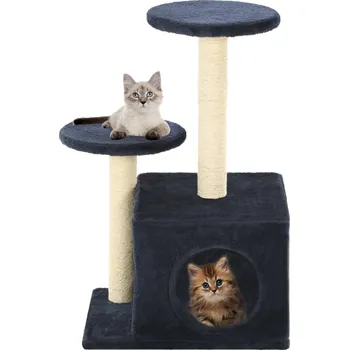 Škrabadlo pro kočky se sisalovými sloupky 60 cm tmavě modrá - 8718475598282