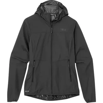 Dámská větrovka Dámská bunda proti větru Rab Windgather Hoody Wmns black L