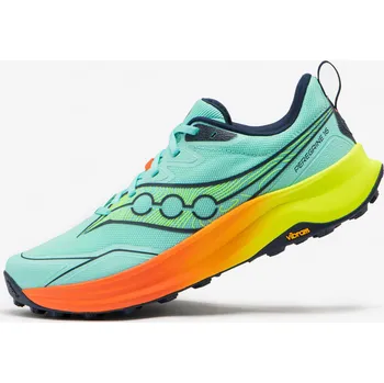 Pánská běžecká obuv SAUCONY Pánské běžecké boty Peregrine 16 43 ORANŽOVÁ|ZELENÁ|ŽLUTÁ