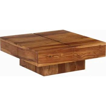 Konferenční stolek Konferenční stolek 80 x 80 x 30 cm masivní akáciové dřevo - 8718475604372