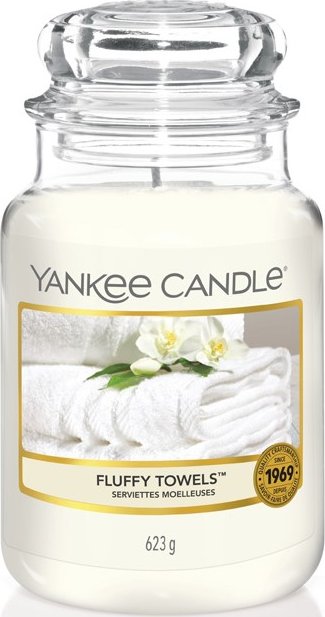 Vonná Svíčka Yankee Candle Fluffy Towels Classic Velký 623 g