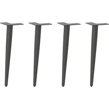 Konferenční stolek Nohy konferenčního stolku kuželového tvaru 4 ks antracitové 30-31 cm ocelové - 8721102956751