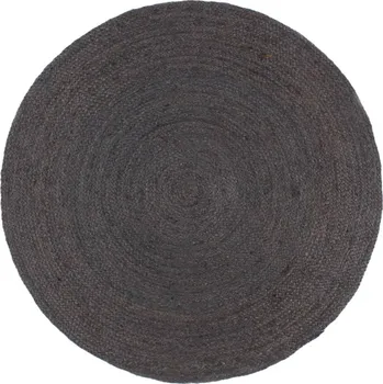 Koberec Ručně vyráběný jutový koberec, kulatý, 240 cm, světlý