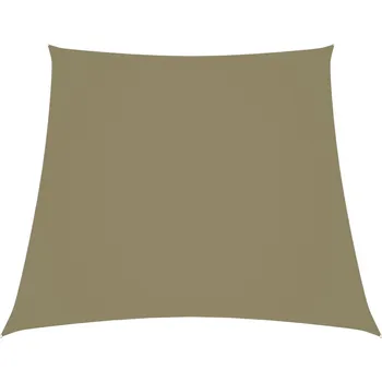 Markýza Stínicí plachta oxfordská látka lichoběžník 2/4 x 3 m béžová - 8720286119877