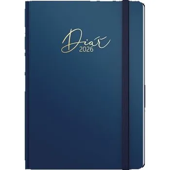 Diář BALOUŠEK TISK Diář týdenní - Oskar - Luxi - A5 - modrá 2026 / 20,5cm x 14,3cm / BTO8-1-26