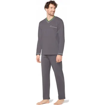 Pánské pyžamo z modalu s dlouhým rukávem RALPH L [Velikost 3XL, Barva